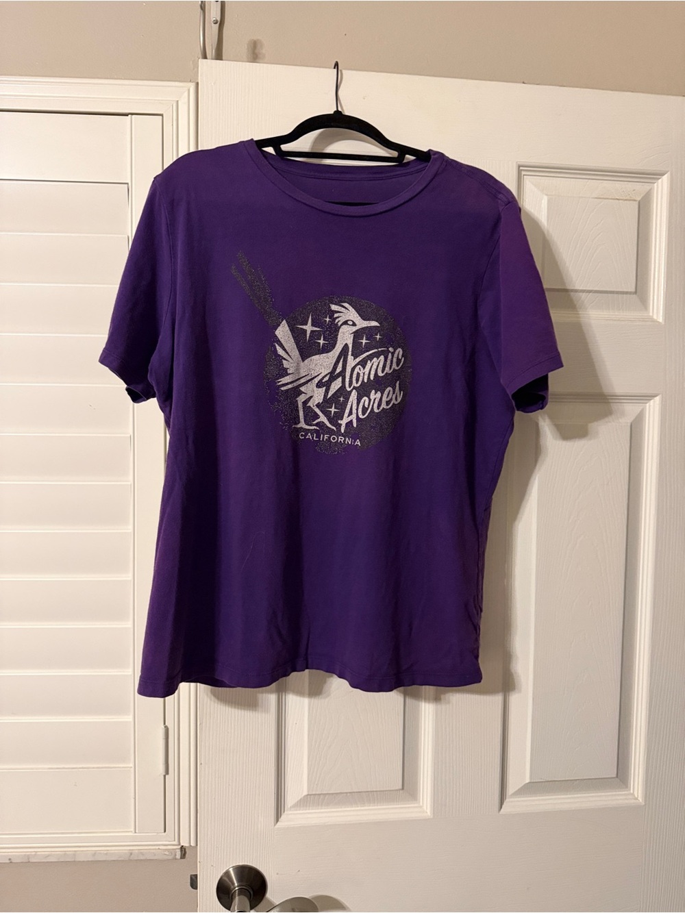 Vintage Atomic Acres California roadrunner Graphic Tee - Purple